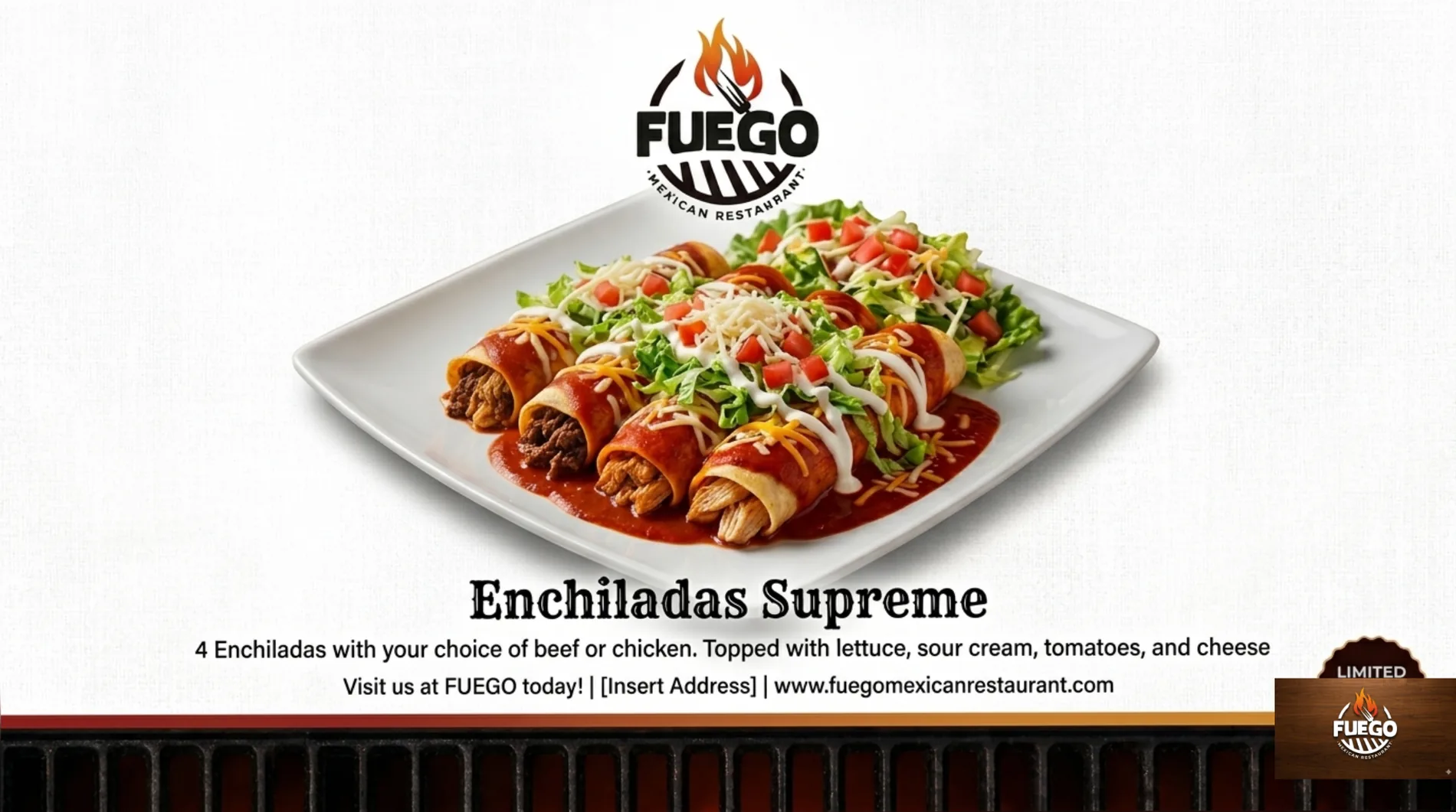 Fuego enchiladas supreme